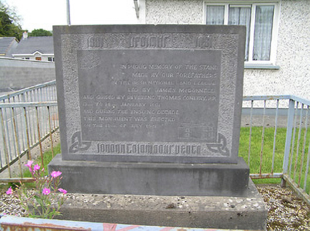 Land War Monument, Saint Mary's Street,  DRUMLISH, Drumlish,  Co. LONGFORD