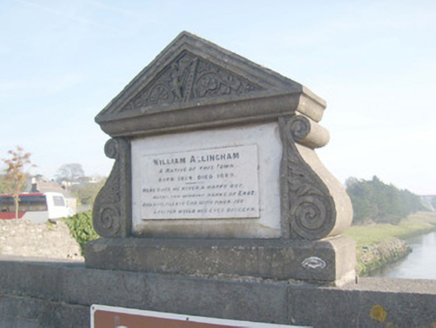 Allingham Memorial, TOWNPARKS (BALLYSHANNON), Ballyshannon,  Co. DONEGAL