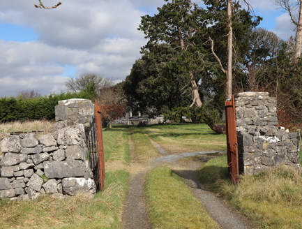 Upper gate leading from yards to the parkland surrounding the house