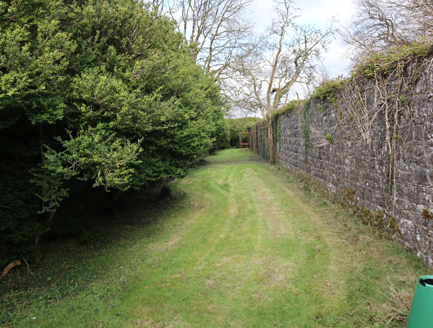 7:Walled garden with box hedges, from north