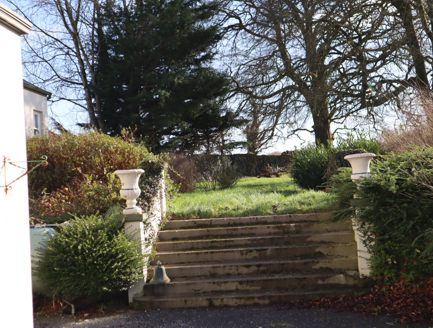 Steps to east of house, leading to walled garden