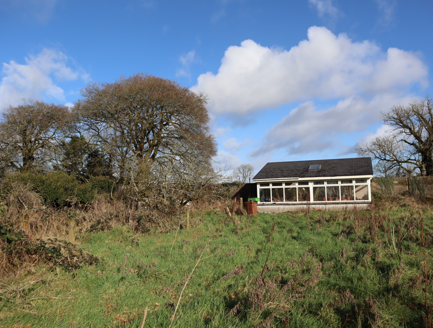 7:Looking east inside the walled garden with recent greenhouse