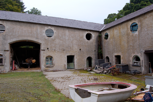 Inner courtyard of remaining stables