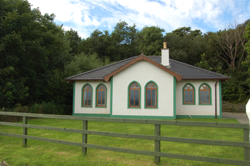 Western gate lodge, looking northeast