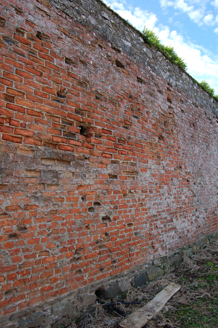 Northeastern wall of walled garden