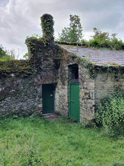 Boiler house to north of walled garden and pedestrian entrance.