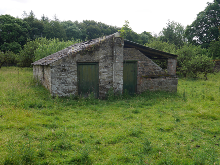Outbuilding in walled garden.