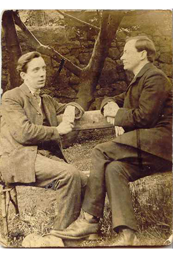 Patrick Pearse e William Pearse nei giardini dell'Hermitage